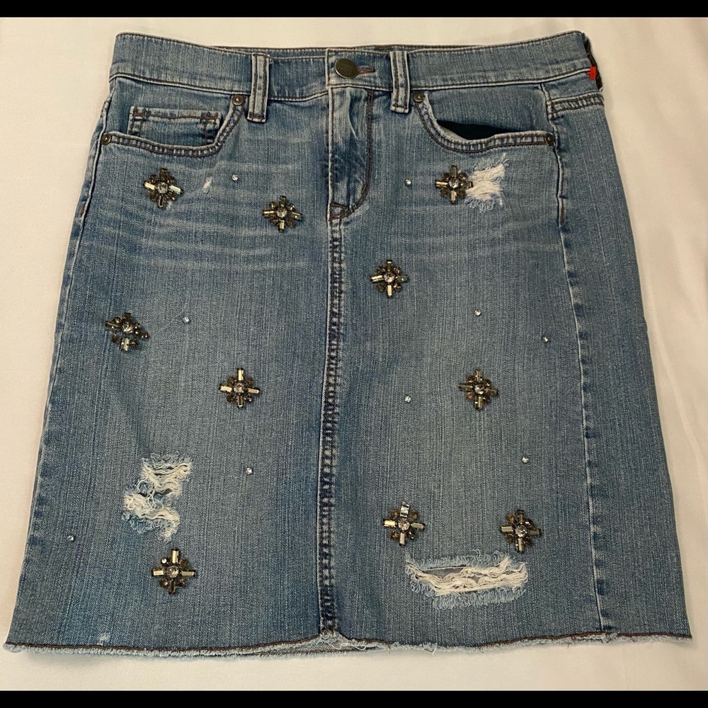 Ann Taylor Loft Denim Skirt Size 0